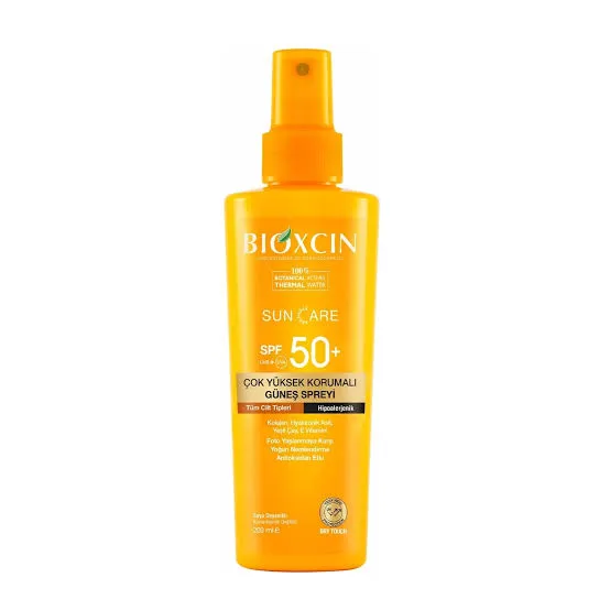 اسپری ضد آفتاب بیوکسین SPF50 مناسب انواع پوست ۲۰۰ میل