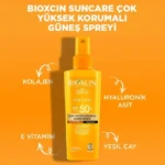 اسپری ضد آفتاب بیوکسین با SPF+50 مناسب انواع پوست ۲۰۰ میلی‌لیتر