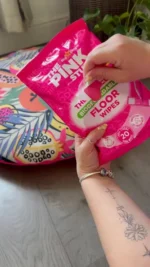 دستمال مرطوب تی کشی پینک استاف مدل Floor Wipes زیست‌ تخریب‌پذیر بسته ۲۰ عددی