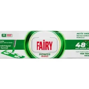 دستمال مرطوب طی کشی فیری مدل Power بسته 50 عددی
