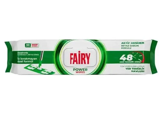 دستمال مرطوب طی کشی فیری مدل Power بسته 50 عددی