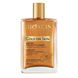 روغن بدن شاین‌دار طلایی بیوکسین Gold On Skin حجم ۱۰۰ میل