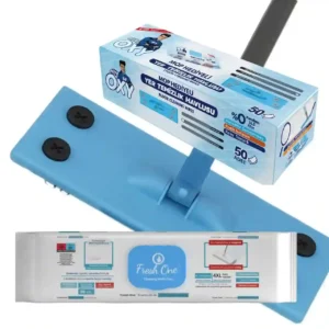 ست تی دسته‌دار و دستمال مرطوب مستر اوکسی MOPSET بسته 50 عددی