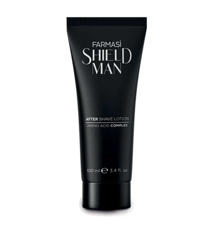 لوسیون افترشیو آرام‌بخش فارماسی Shield Man مردانه با آمینواسید ۱۰۰ میل